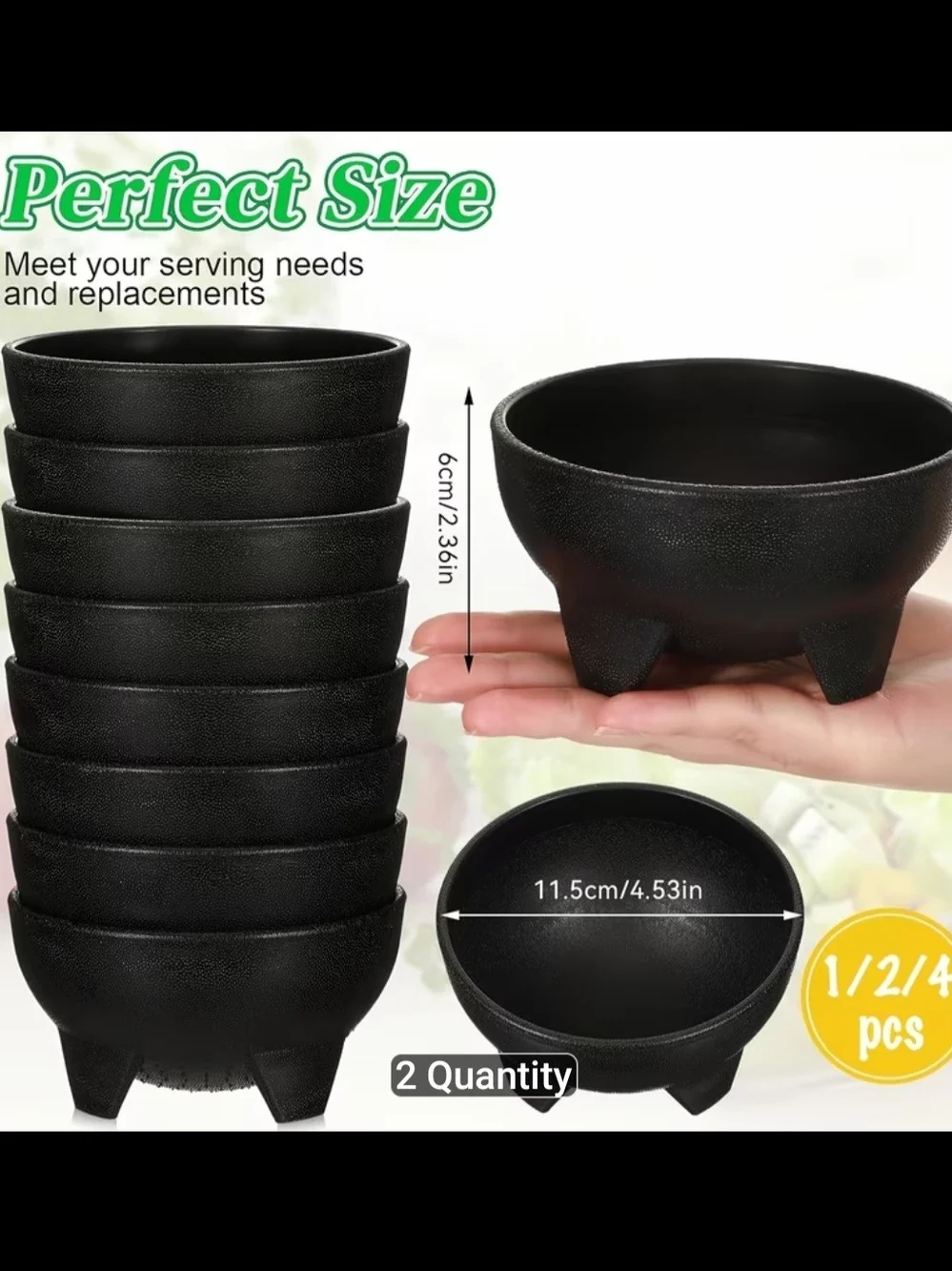 Footed Salsa Bowl Set - 2 Pieces